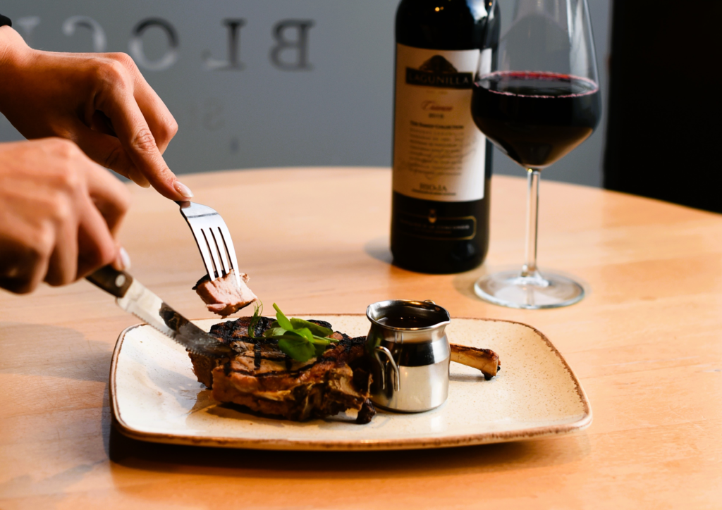 Steak and red wine